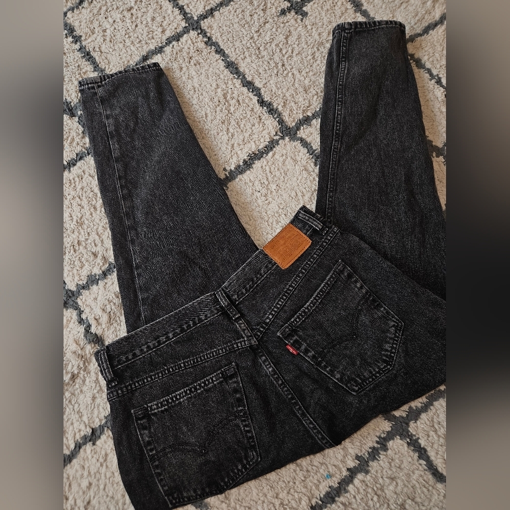 Levi's Black Straight Leg Jeans